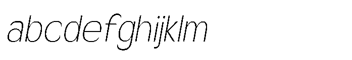 Velion Thin Semi Condensed Oblique FONT