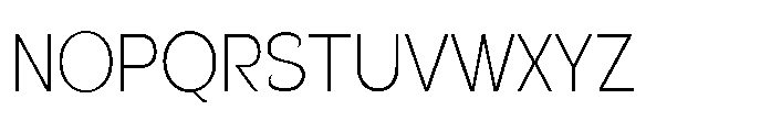 Velion Thin Semi Condensed Font UPPERCASE