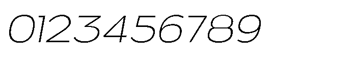 Velion Thin Semi Expanded Oblique Font OTHER CHARS