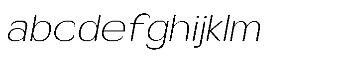 Velion Thin Semi Expanded Oblique FONT