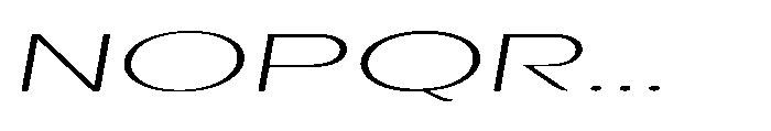 Velion Thin Ultra Expanded Oblique Font UPPERCASE