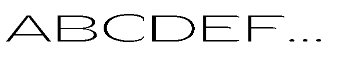 Velion Thin Ultra Expanded Font UPPERCASE