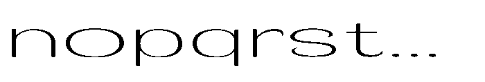 Velion Thin Ultra Expanded Font LOWERCASE