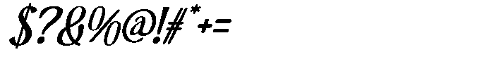Vellmarie Italic Font OTHER CHARS