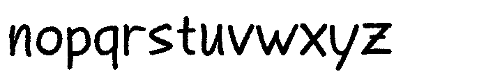 Vellum titan Distort Font LOWERCASE