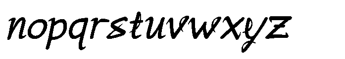 Vellum titan Italic Font LOWERCASE