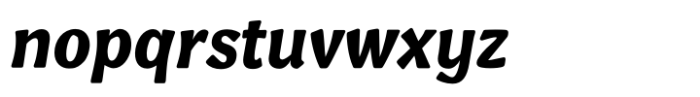 Velma Black Italic Font LOWERCASE