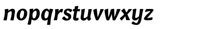 Velma Extra Bold Italic Font LOWERCASE