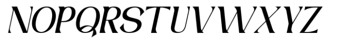 Velmorin Italic Font UPPERCASE