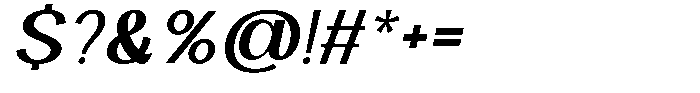 Velocia Bold Italic Font OTHER CHARS