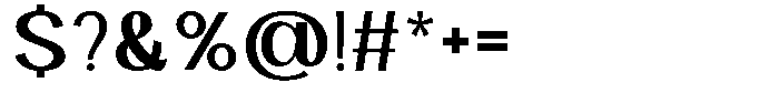 Velocia Bold Font OTHER CHARS