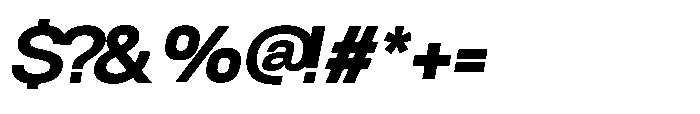 Velor Sans Serif Velor Black-Italic Font OTHER CHARS