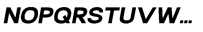 Velor Sans Serif Velor Black-Italic Font UPPERCASE