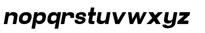 Velor Sans Serif Velor Black-Italic Font LOWERCASE