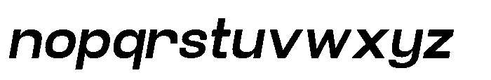 Velor Sans Serif Velor Bold-Italic Font LOWERCASE