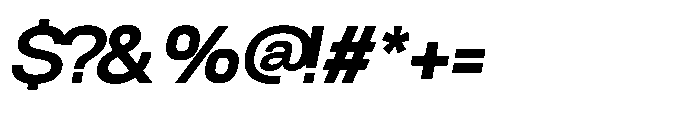 Velor Sans Serif Velor Extra Bold-Italic Font OTHER CHARS