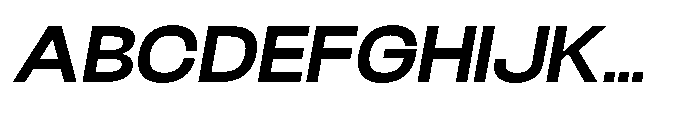 Velor Sans Serif Velor Extra Bold-Italic Font UPPERCASE