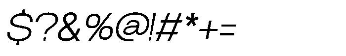 Velor Sans Serif Velor Extra Light-Italic Font OTHER CHARS