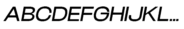 Velor Sans Serif Velor Medium-Italic Font UPPERCASE