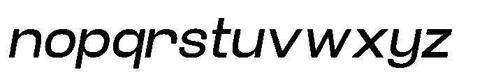 Velor Sans Serif Velor Medium-Italic Font LOWERCASE