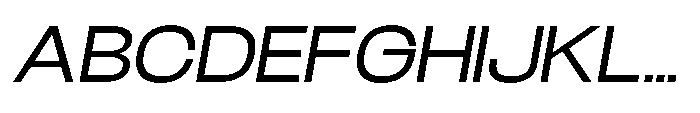 Velor Sans Serif Velor Regular-Italic Font UPPERCASE