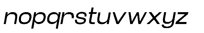 Velor Sans Serif Velor Regular-Italic Font LOWERCASE