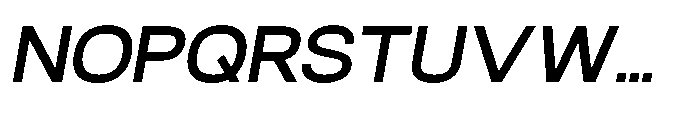Velor Sans Serif Velor Semi Bold-Italic Font UPPERCASE