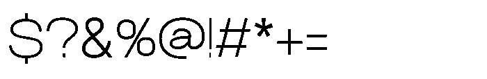 Velor Sans Serif Velor Thin Font OTHER CHARS
