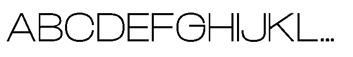 Velor Sans Serif Velor Thin Font UPPERCASE