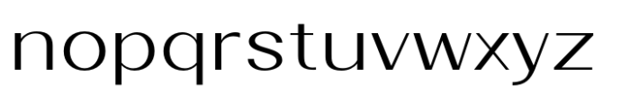 Velora Light Expanded Font LOWERCASE