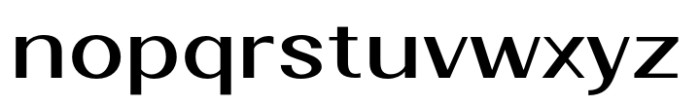 Velora Medium Expanded Font LOWERCASE