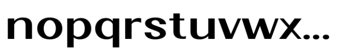 Velora Semi Bold Expanded Font LOWERCASE