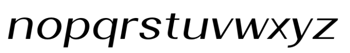 Velora Slanted Expanded Font LOWERCASE