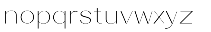 Velora Thin Expanded Font LOWERCASE
