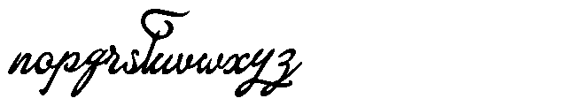 Velouria  Romance Font LOWERCASE