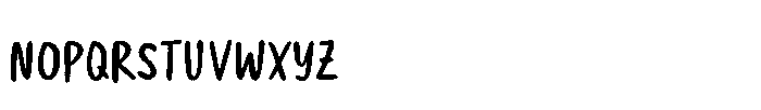 Velova Sketch Font LOWERCASE