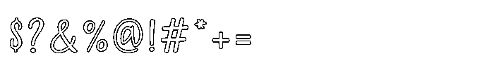 Velvet Blossom Line Regular Font OTHER CHARS