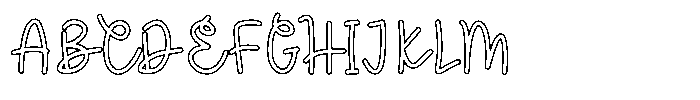 Velvet Blossom Line Regular Font UPPERCASE