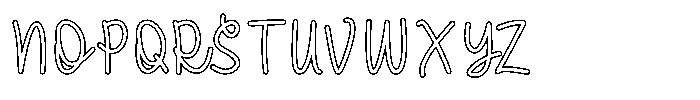 Velvet Blossom Line Regular Font UPPERCASE