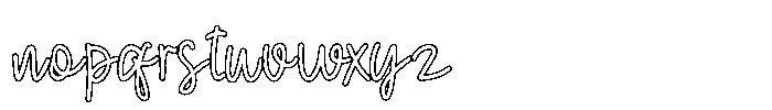 Velvet Blossom Line Regular Font LOWERCASE