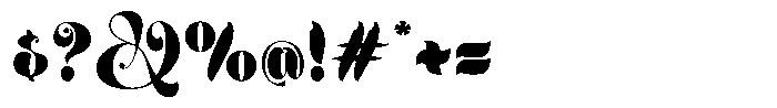 Velvoria Regular Font OTHER CHARS