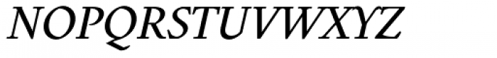 Vendetta Medium Italic Font UPPERCASE