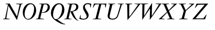 Vend√¥me Std Regular Italic Font UPPERCASE