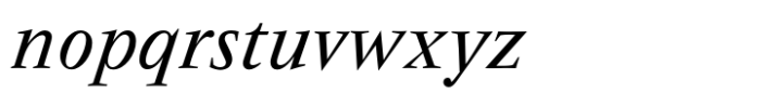 Vend√¥me Std Regular Italic Font LOWERCASE