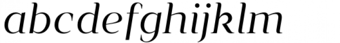 Vendura Light Italic Font LOWERCASE