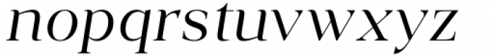 Vendura Light Italic Font LOWERCASE