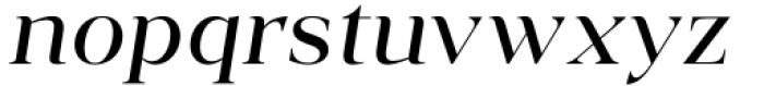 Vendura Regular Italic Font LOWERCASE