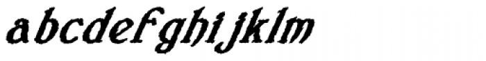 Veneribe Oblique Font LOWERCASE