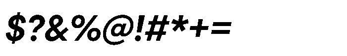 Veniat Bold Italic Font OTHER CHARS