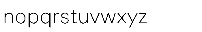 Veniat ExtraLight Font LOWERCASE